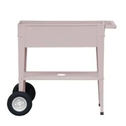 Jardinière Sur Pieds En Acier Avec Roues – Barcelona Liso