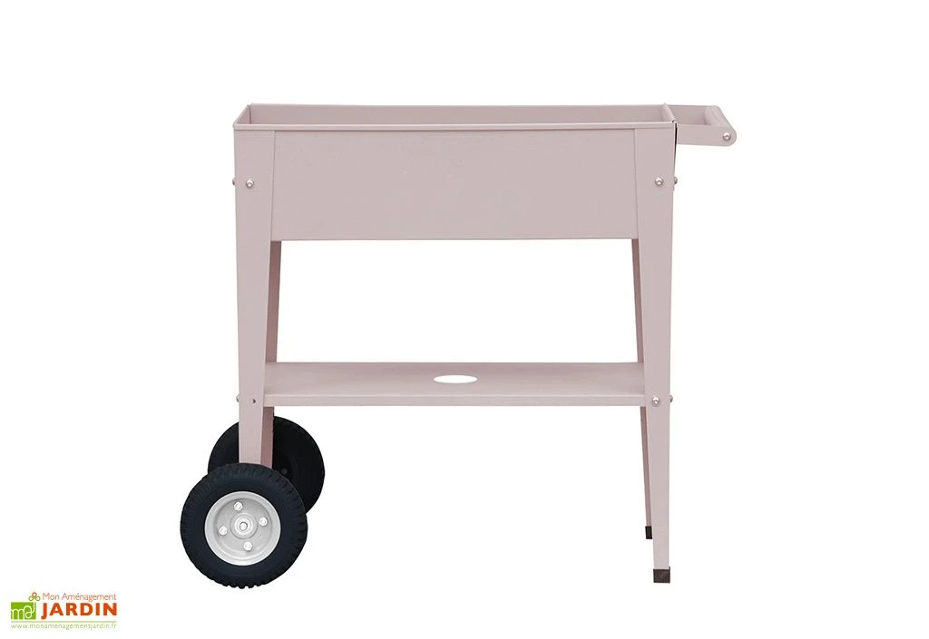 Jardinière Sur Pieds En Acier Avec Roues – Barcelona Liso