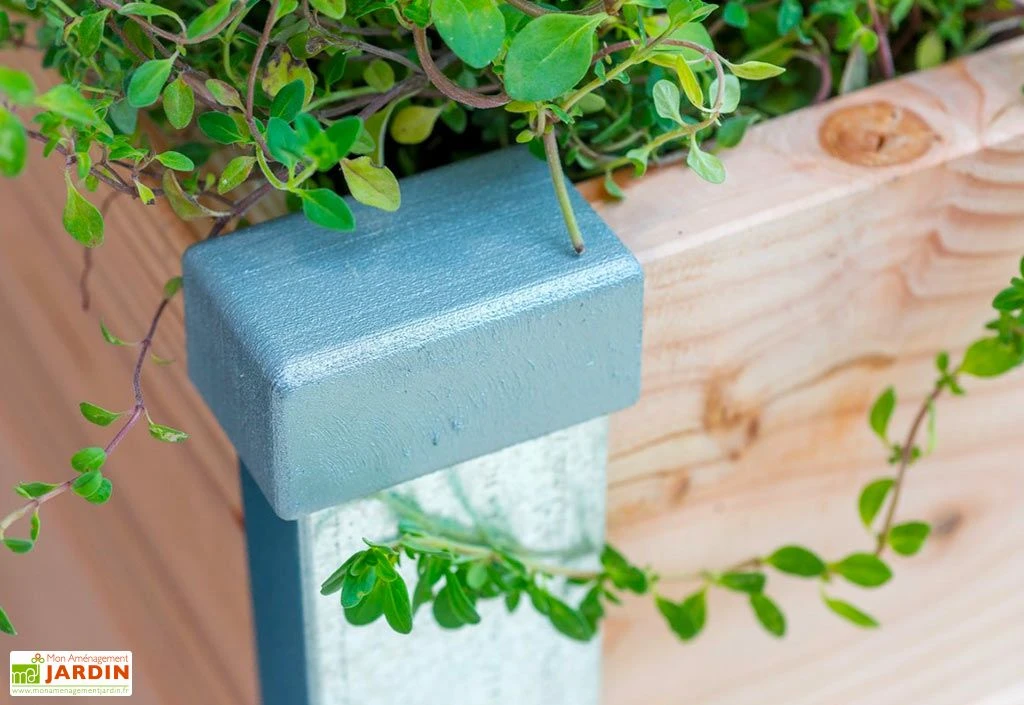 Carré Potager En Bois Douglas 19 Mm – 75 X 80 X 36 Cm – Image 3