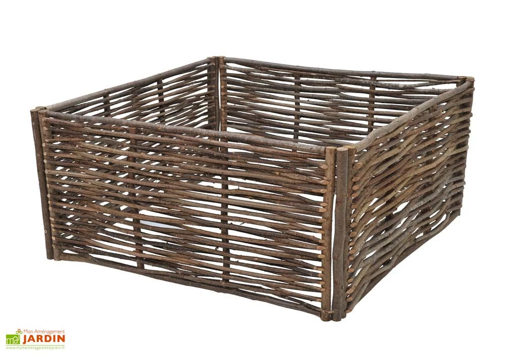 Carré Potager En Noisetier 1,50x1,50m