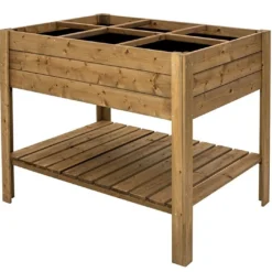 Carré Potager En Bois Autoclave Sur Pieds 120 X 80 Cm H. 88 Cm - Ventspils