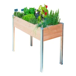 Potager Sur Pied En Bois Douglas 19 Mm – 100 X 45 X 80 Cm