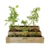 Carré Potager 3 étages En Bois De Pin Traité - 120 X 80 X 40 Cm