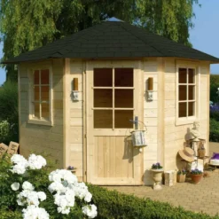 Solid Abri De Jardin Bois Nancy 28mm (255x255cm)