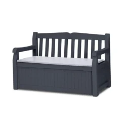 Keter Coffre De Rangement Garden Bench Anthracite 265L
