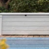 Coffre De Jardin Et Piscine Keter Blanc En Résine – Pool Box 455 L