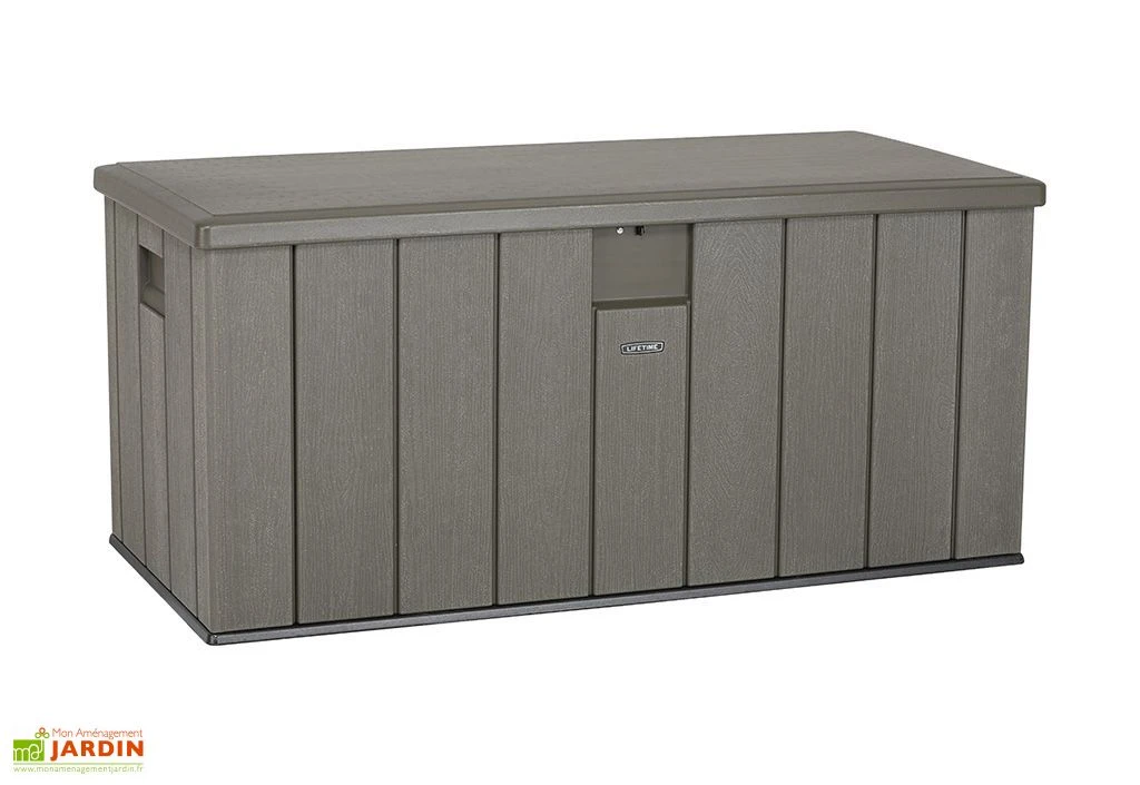 Coffre De Rangement En Lifetime En PEHD Imitation Bois 570 L