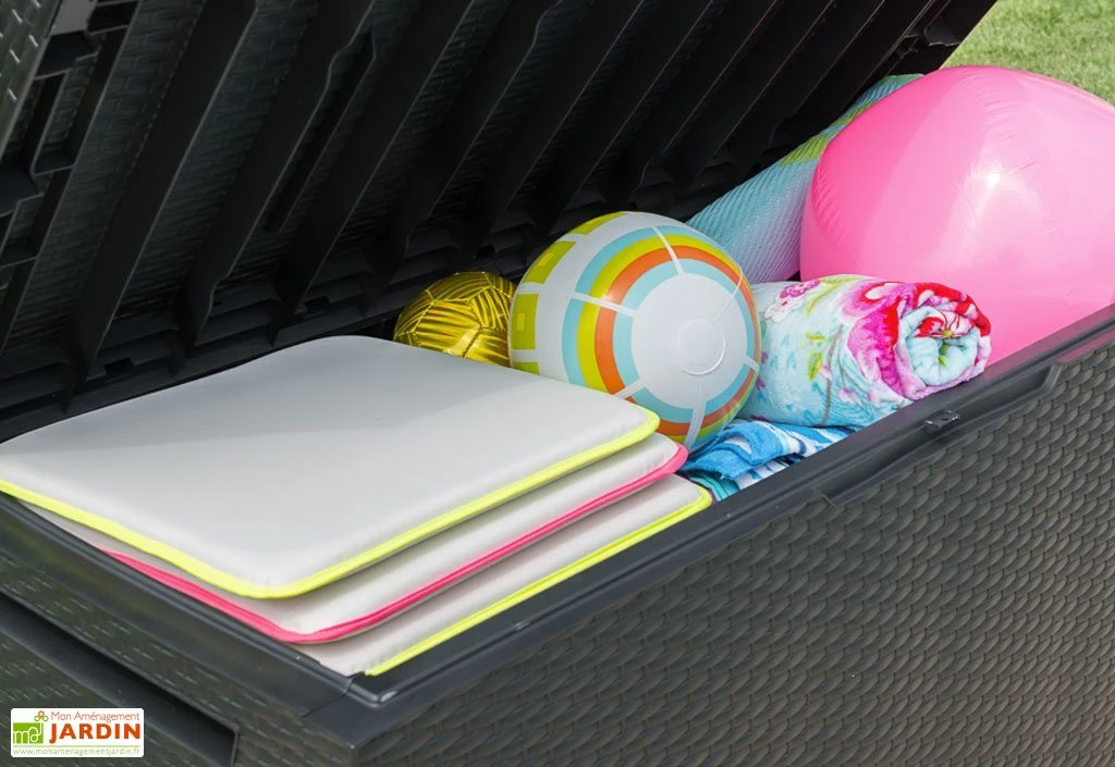 Keter Coffre De Rangement En Résine Tressée Tropic 302L – Image 3