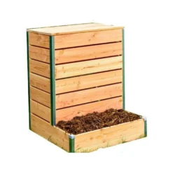 Composteur Bois Douglas 19 Mm Avec Accès Direct – 80 X 75 X 100 Cm