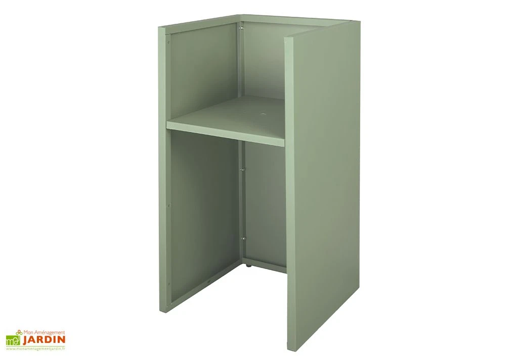 Jardinière Haute En Métal Thermolaqué – 50 X 50 X 100 Cm – Image 4