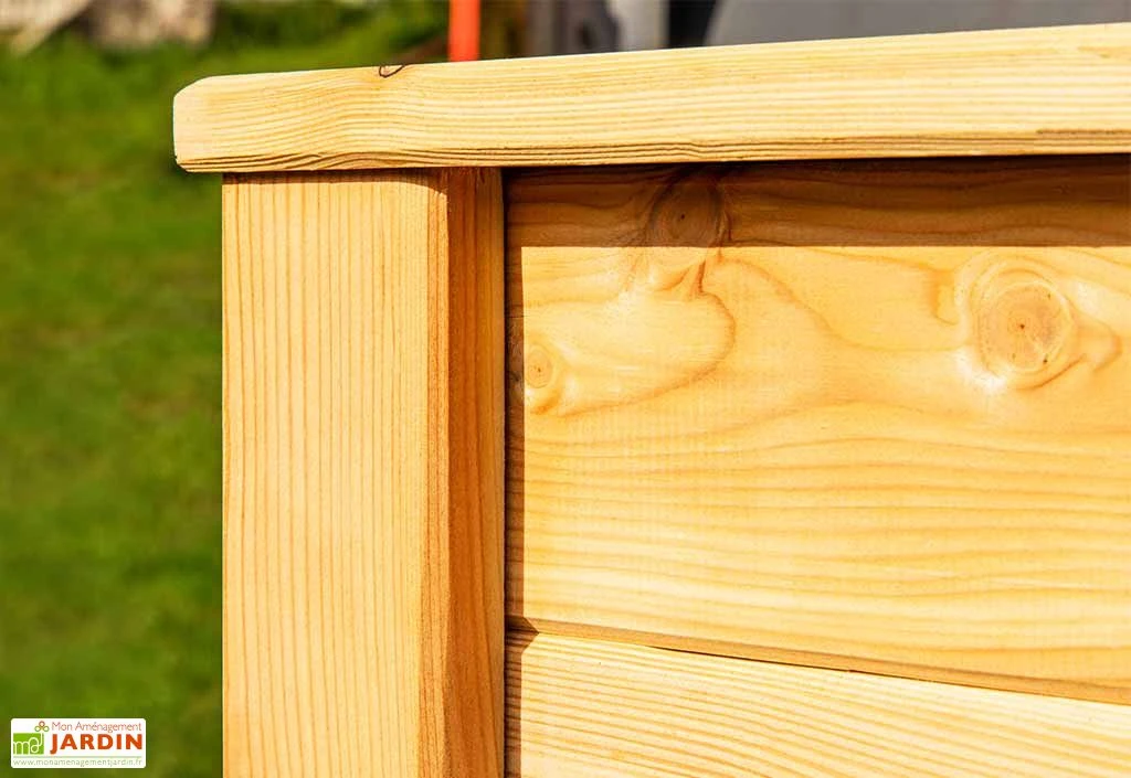 Jardinière En Bois De Mélèze Bac Potager 170 X 90 X 84 Cm – Image 5