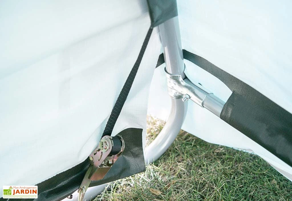 Garage En Toile Polyéthylène Et Acier 18,3 M² – Image 3