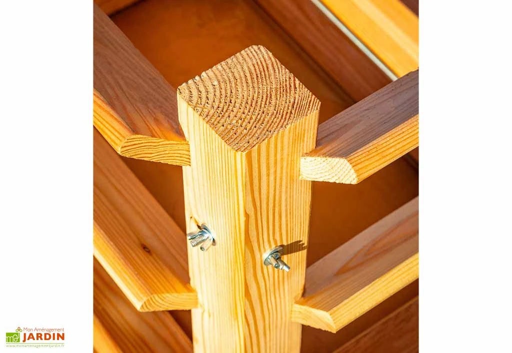 Tour De Culture Verticale En Bois De Mélèze 90 X 73 Cm – Image 4