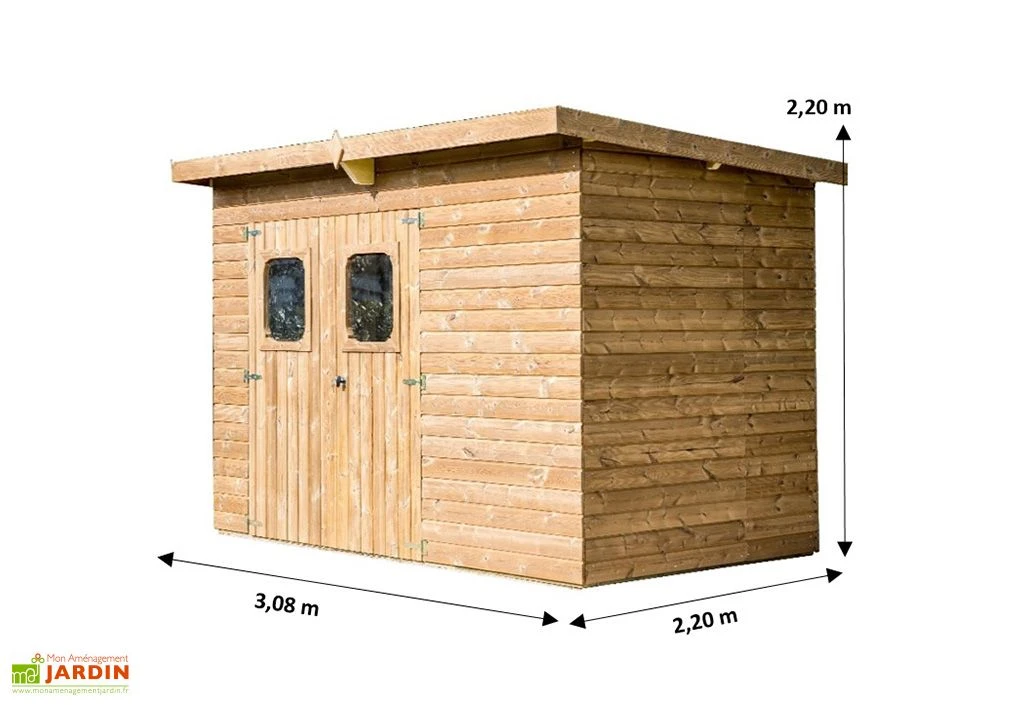 Abri De Jardin En Bois D’épicéa Traité Theora – 4,97 M² – Image 2