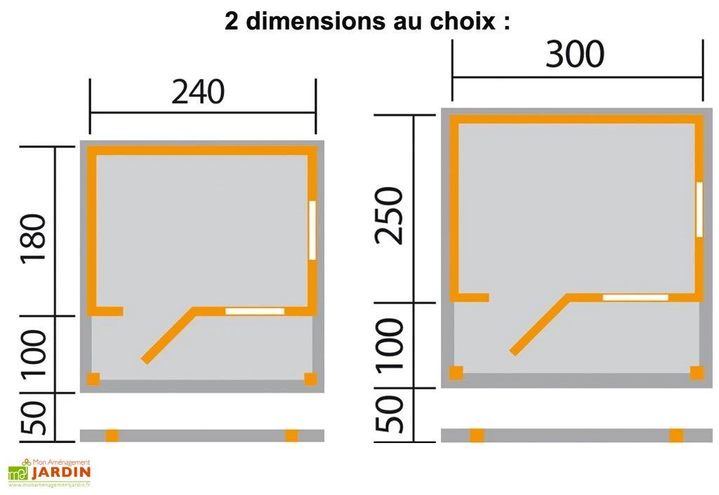 Abri De Jardin Bois Nature 3 Western (180x240cm) – Image 2