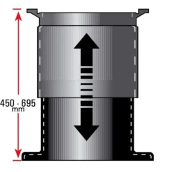 Dôme Coulissant Avec Adaptateur Pour Cuve D'Eau Enterrée