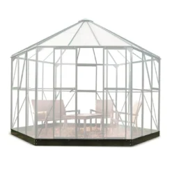 Halls Embase Pour Serre De Jardin En Acier Galvanisé Atrium Noir