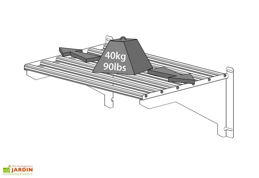 Étagère En Aluminium à Charge Lourde < 40 Kg Pour Serre Palram – Image 5