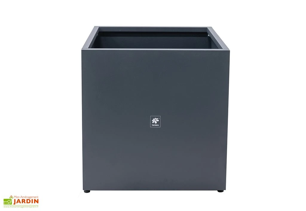 Jardinière Cube En Métal Thermolaqué - 70 X 70 X 70 Cm – Image 3