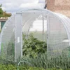 Serre Tunnel Tonneau En Polyéthylène 13,5 M² - Jardinière 4,5 X 3 M