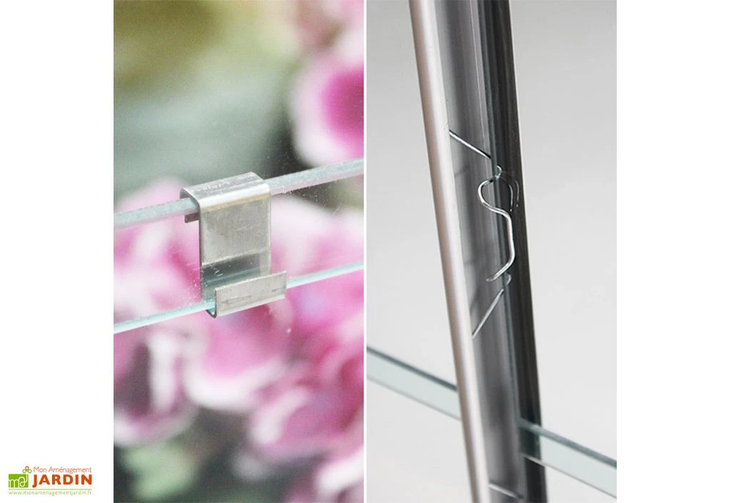 Serre De Jardin En Verre Trempé Lams 7,3 M² - Allium Vert – Image 5