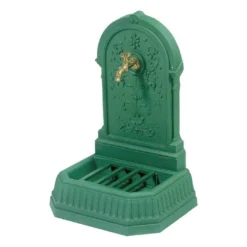 Fontaine De Jardin Murale En Fonte Florale + Robinet