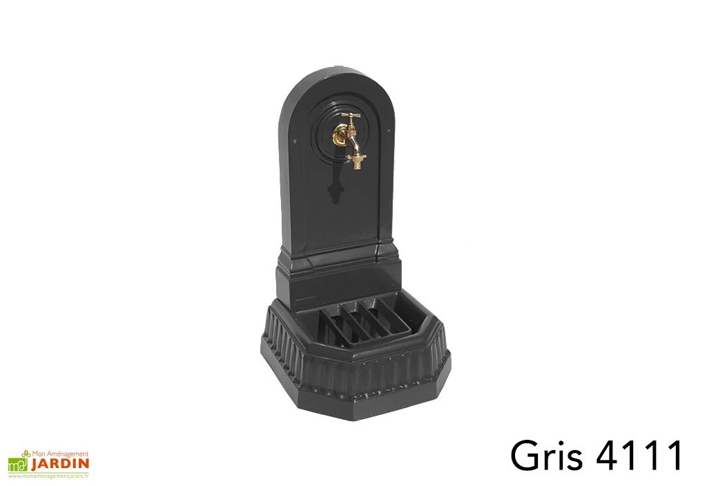 Fontaine De Jardin Murale En Fonte Citadine + Robinet – Image 6