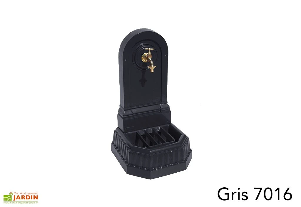 Fontaine De Jardin Murale En Fonte Citadine + Robinet – Image 5