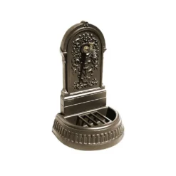 Fontaine De Jardin Murale En Fonte Floraison + Robinet Colvert