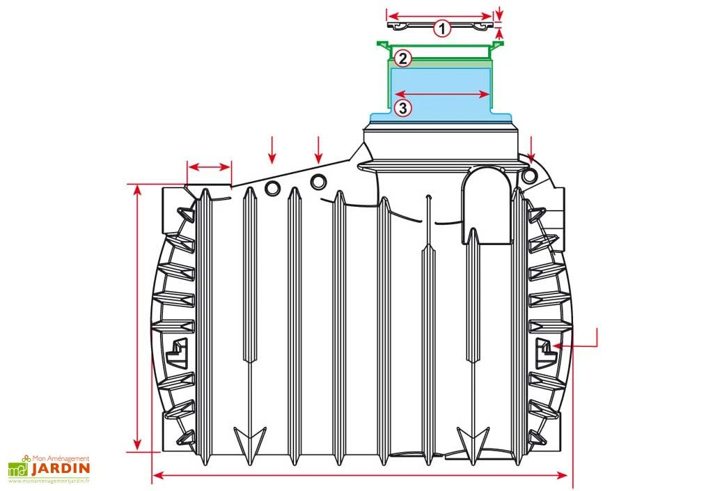 Cuve Recuperateur Eau Enterree 3400 L – Image 2