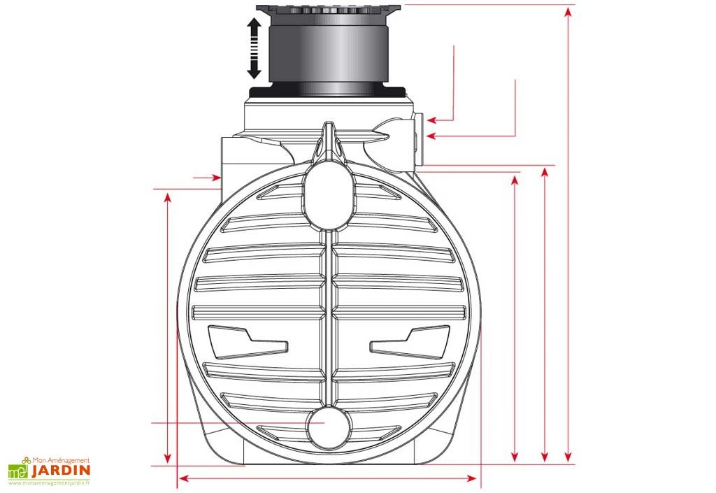 Cuve Recuperateur Eau Enterree 3400 L – Image 3