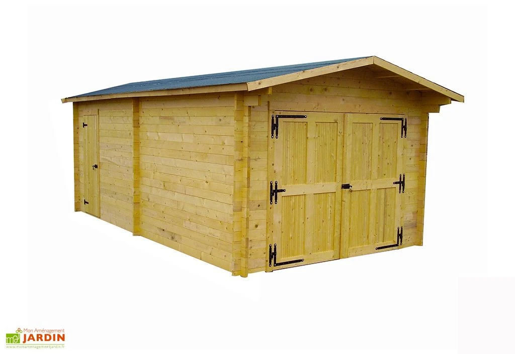 Garage En Bois D’Épicéa Brut 24 M² – Image 2