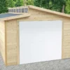 Solid Garage En Bois De Pin Brut Avec Porte Motorisée - Torino 20,9 M²