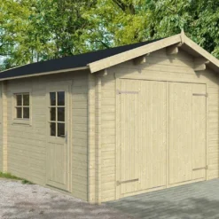 Garage De Jardin En Bois D’épicéa Brut Keith – 25,5 M²