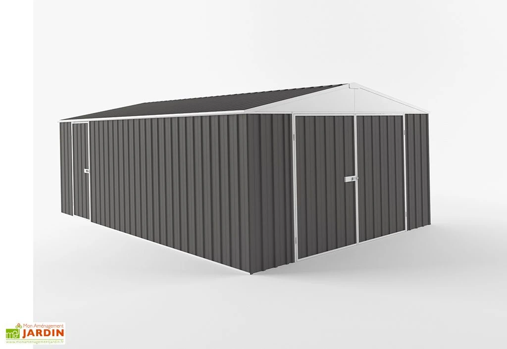 Garage En Métal Galvanisé XXL Grande Longueur 20 M² – Image 5