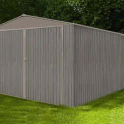 Garage En Métal Look Bois Vieilli 17,47 M² 1 Voiture