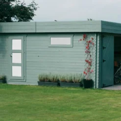 Solid Garage Bois Moderne 40 Mm (358x538cm)