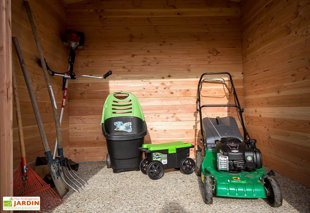 Abri De Jardin En Bois Douglas 28 Mm – 6,33 M² : 2,19 X 2,89 M – Image 6