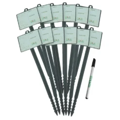 Mikado Jalons Pour Semis Vierges Avec étiquettes Et Feutre Effaçable – 45 Cm