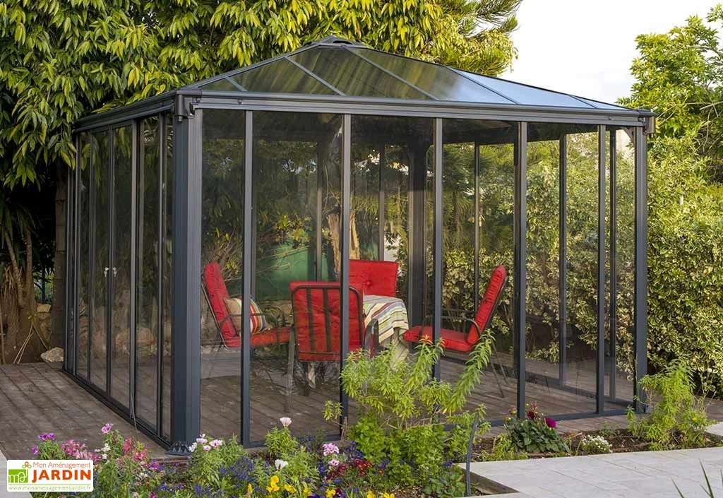 Jardin D’Hiver En Aluminium Et Polycarbonate 9 M² – LEDRO 3000