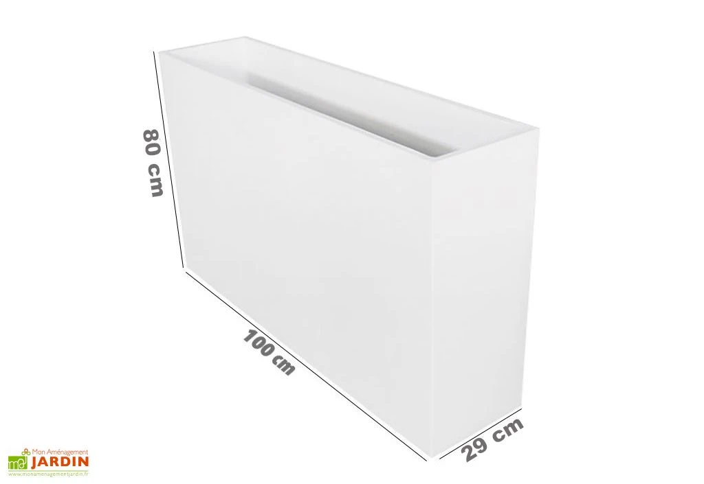 Jardinière En Béton Fibré 100 X 80 Cm– Terrace 100 – Image 4