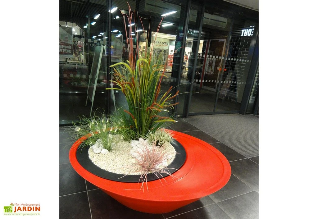 Jardinière Avec Assise En Polyéthylène Sitting 50 X 156 Cm