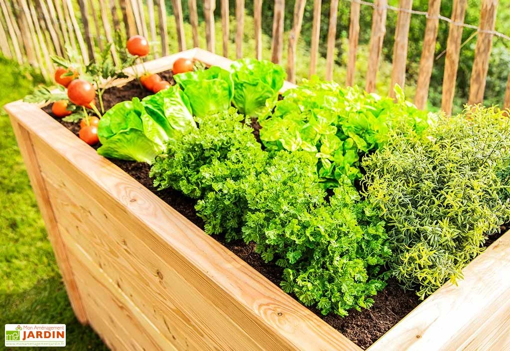 Jardinière En Bois De Mélèze Bac Potager 170 X 90 X 84 Cm – Image 3