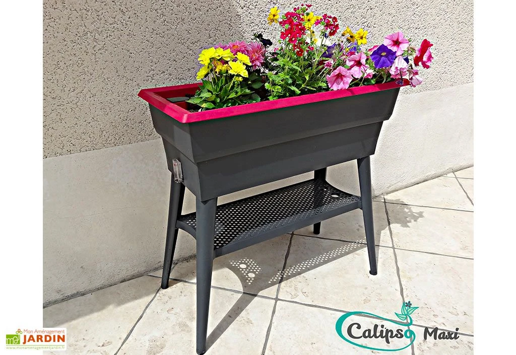Jardinière Calipso Maxi 40L Double Paroi + Réserve D'Eau H80cm – Image 5