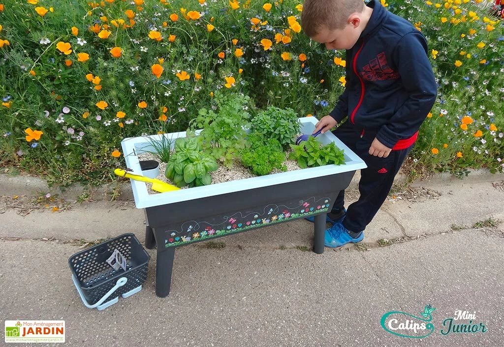 Jardinière Enfant Calipso Mini Junior + Panier Et Acc. – Bleu Pastel – Image 3