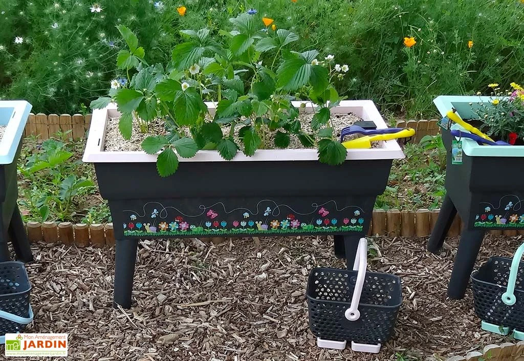 Jardinière Enfant Calipso Mini Junior + Panier Et Acc. – Rose Pastel – Image 2