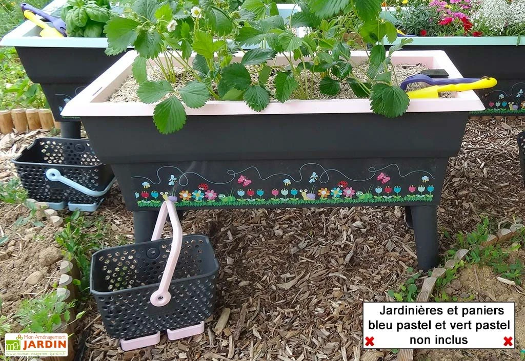 Jardinière Enfant Calipso Mini Junior + Panier Et Acc. – Rose Pastel – Image 3