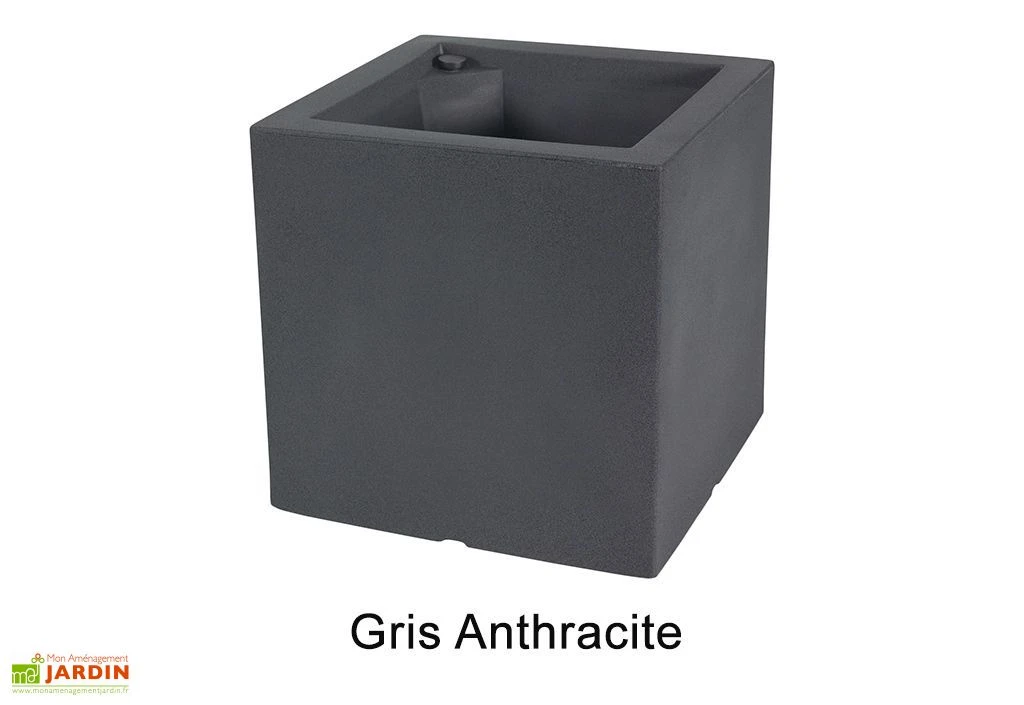 Jardinière Carrée En Polyéthylène Atlantis 50 Cm (pls Coloris) – Image 3