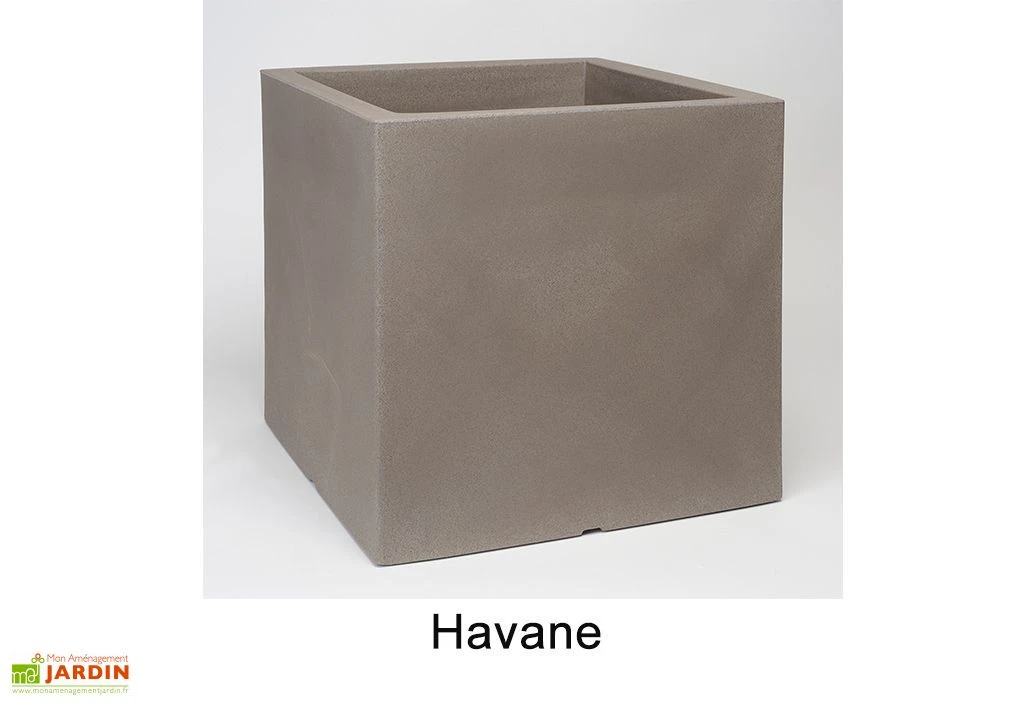 Jardinière Carrée En Polyéthylène Atlantis 50 Cm (pls Coloris) – Image 5