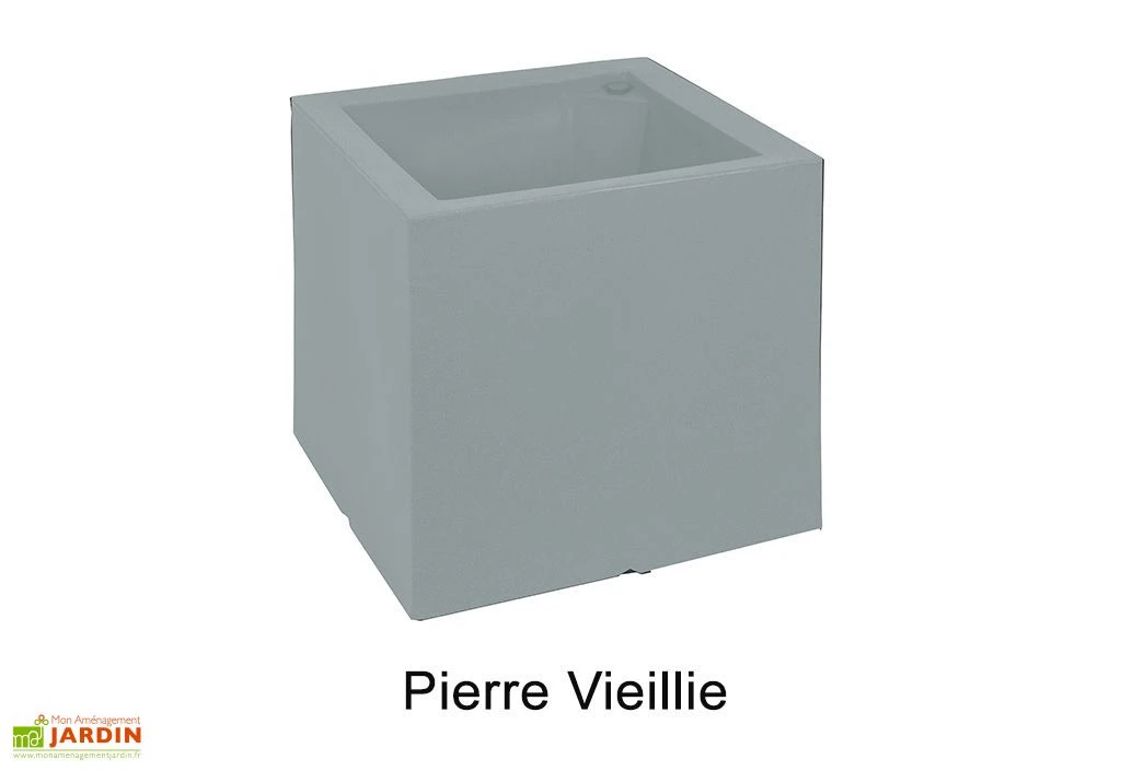 Jardinière Carrée En Polyéthylène Atlantis 50 Cm (pls Coloris) – Image 2